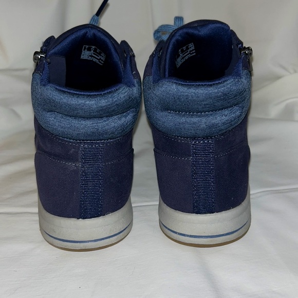 Cloudsteppers by Clark Breeze Glide Boots Size 9.5 Blue Comfort Zip Lace-Up EUC - Picture 3 of 5